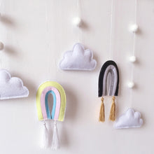 Load image into Gallery viewer, Rainbows &amp; Clouds Wall Hanging
