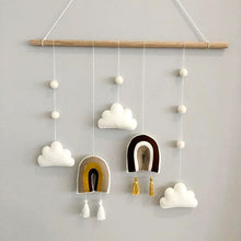 Load image into Gallery viewer, Rainbows &amp; Clouds Wall Hanging
