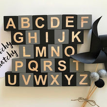 Load image into Gallery viewer, Wooden Alphabet Blocks
