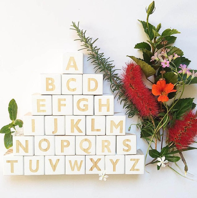 Wooden Alphabet Blocks