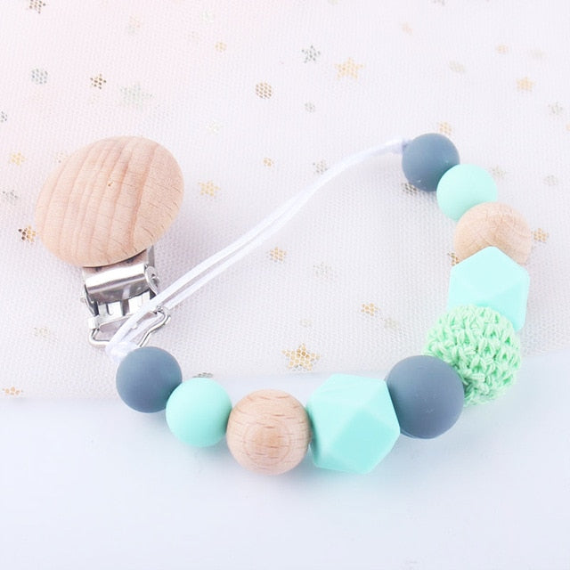 Luna Beaded Pacifier Clip