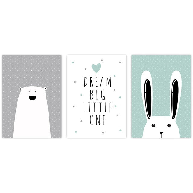 Bear & Bunny Canvas Collection